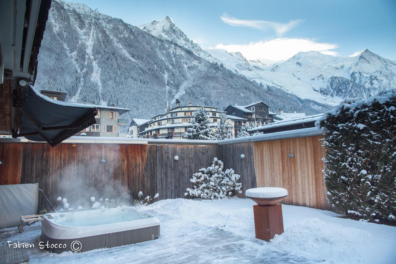 Apartment Au Bon Coin - Luxury Chamonix Hidden Haven, Mont Blanc View, Hot Tub And Garden Zewnętrze zdjęcie